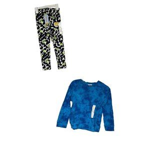 Cat & Jack x3 Girls Long Sleeve Tie Dye Sweatshirts & Legging Small (6/6X)